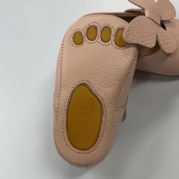 Elephantito Baby Ballerina Pink Butterfly Shoe 2 - Picture 4 of 5